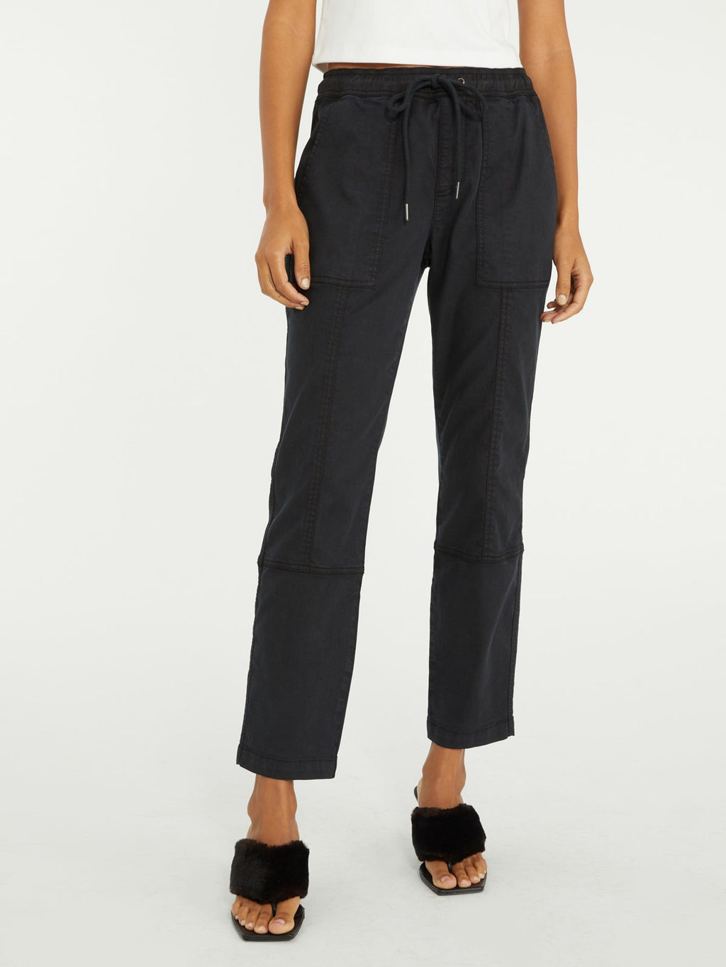 Cross Country Pull On Straight Pant | Black