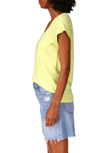 Traveler Twist Tee | Lemon Lime