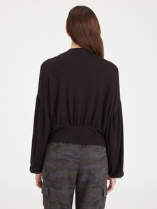 Plot Twist Knit Top | Black