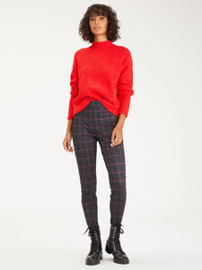 Plush Mock Neck Sweater | Ruby