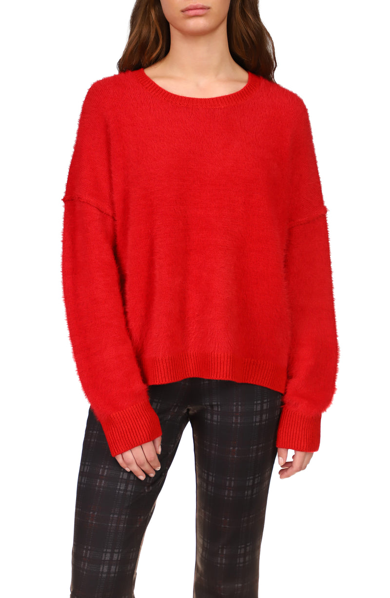 Fluff It Up Sweater | Ruby