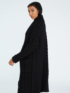 Ultimate Cable Cardi | Black Nite