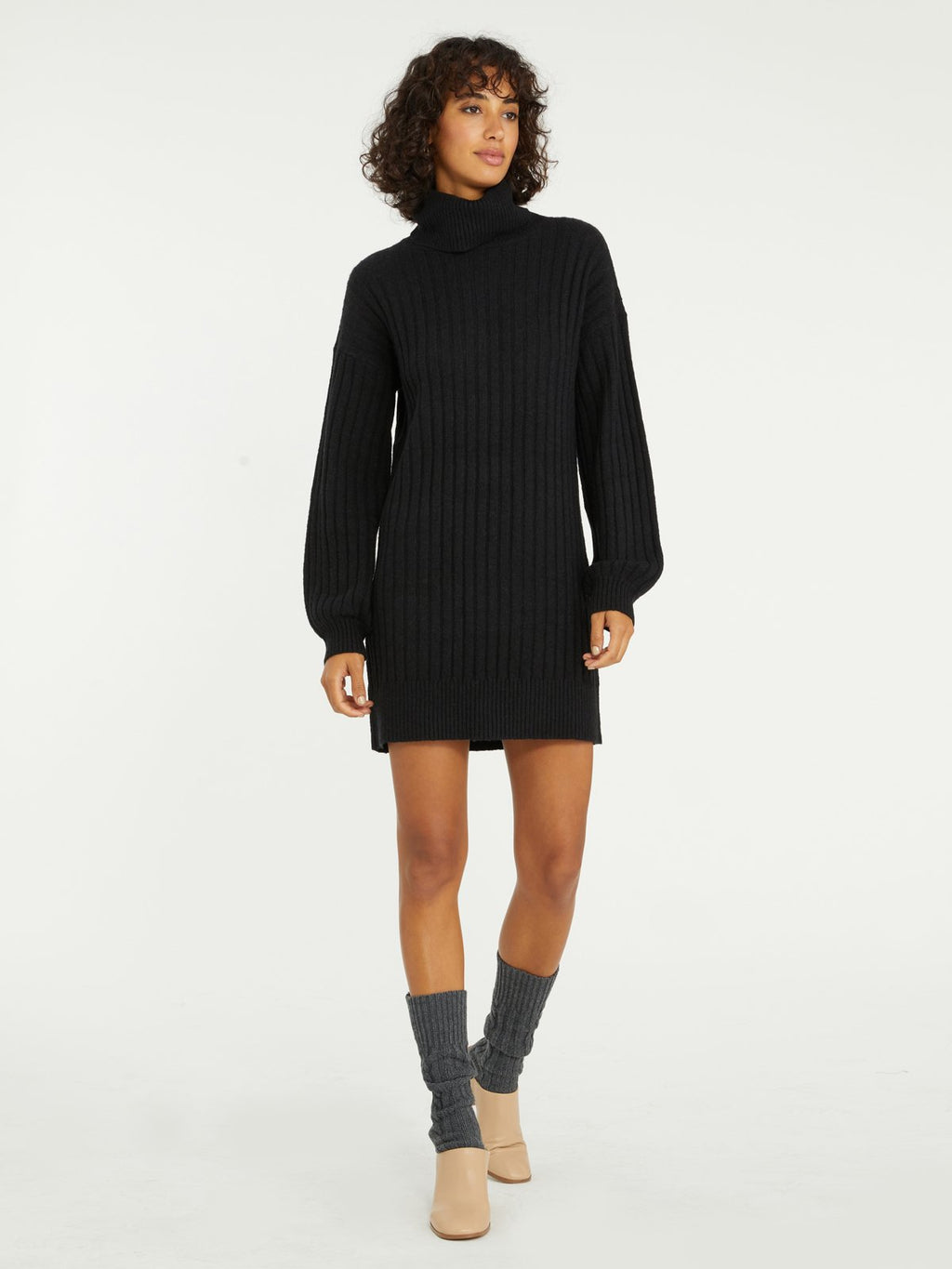 Cozy Nites Sweater Dress | Black Nite