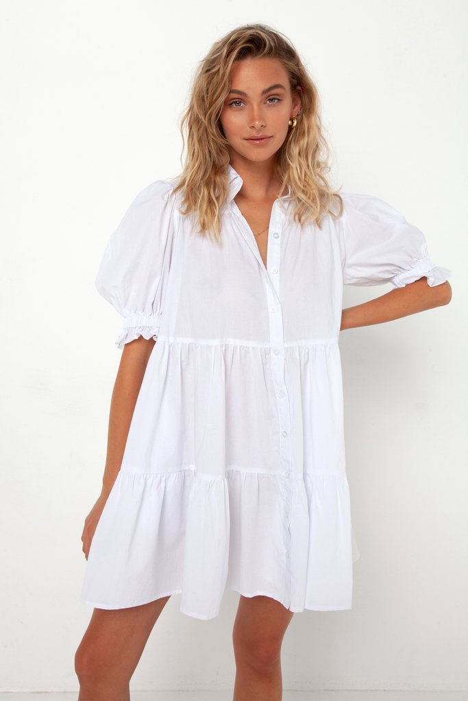 Cecilie Dress | White