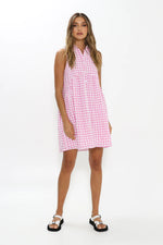 Clara Mini Dress | Pink Gingham