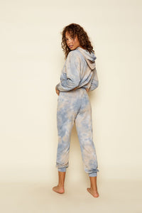 After School Hoodie | Blue Skies Tie Dye