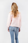 Devine Ribbed Sweater | Pale Pink