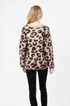 Dotty V-Neck Sweater | Driftwood Leopard