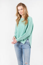 Emma Ribbed Sweater | Aqua