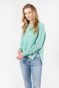 Emma Ribbed Sweater | Aqua