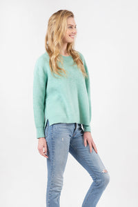 Emma Ribbed Sweater | Aqua