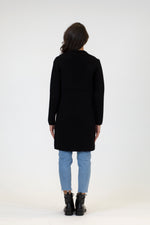 Fiona Fitted Knit Coat | Black