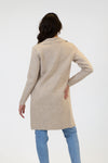 Fiona Fitted Knit Coat | Sand
