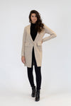 Fiona Fitted Knit Coat | Sand