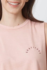 Lili Crop Tank - Gratitude | Evening Sand