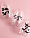 GRAPE THERAPY wine cup set