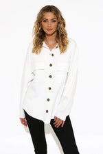 Darla Knitted Shirt | White