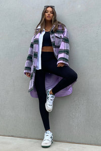 Houston Coat | Lilac Check