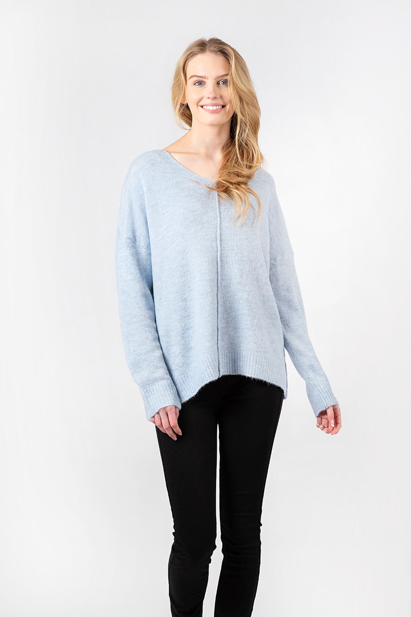 Issy Lightweight Sweater | Pale Blue