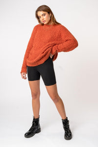 Popcorn Sweater | Burnt Orange