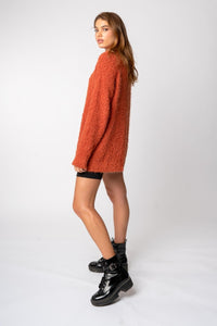 Popcorn Sweater | Burnt Orange