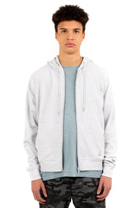 Men's Raglan Zip Beach Hoodie | Grey