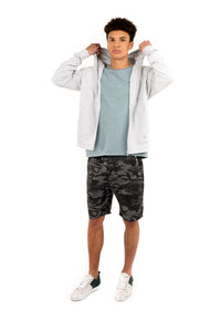 Men's Raglan Zip Beach Hoodie | Grey