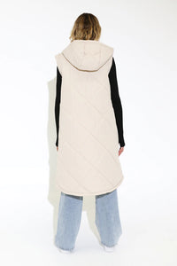 Viktoria Puffer Vest | Bone