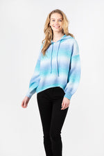 Maxi Ombre Hoody | Turquoise Marl