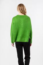 Mumbai Ribbed Henley Sweater | Green