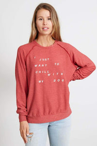 The Marybeth - Chill With My Dog L/S Top | Cherries Jubilee