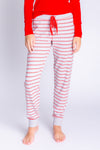Frosted Fairisle Jammie Pant Stripes | Heather Grey