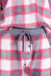 Classic Ski Jammie PJ Set | Red Plaid