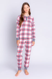 Classic Ski Jammie PJ Set | Red Plaid