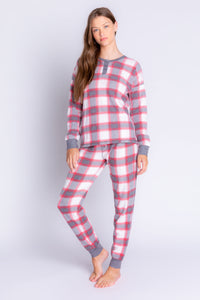 Classic Ski Jammie PJ Set | Red Plaid