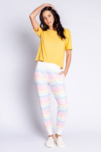 Button Up Babe Banded Pant | Stripe Multi