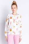 Let's Get Tropical Drinks L/S Top | Ivory