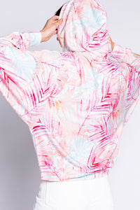 Peachy Party Tropical Hoody | Pink Multi