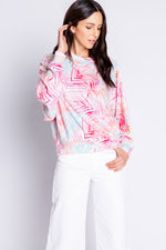 Peachy Party Tropical Hoody | Pink Multi