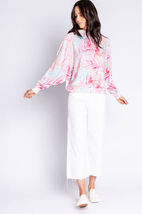 Peachy Party Tropical Hoody | Pink Multi