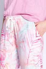 Peachy Party Tropical Banded Pant | Pink Multi