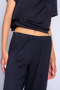 Reloved Lounge Solid Pant | Black