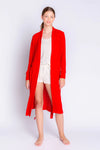Textured Essentials Robe | Red