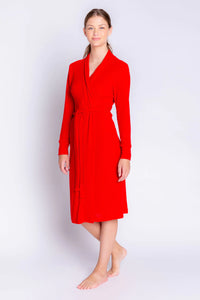 Textured Essentials Robe | Red