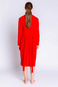 Textured Essentials Robe | Red