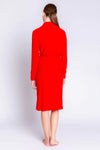 Textured Essentials Robe | Red