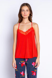 Love Blooms Cami | Red Hot