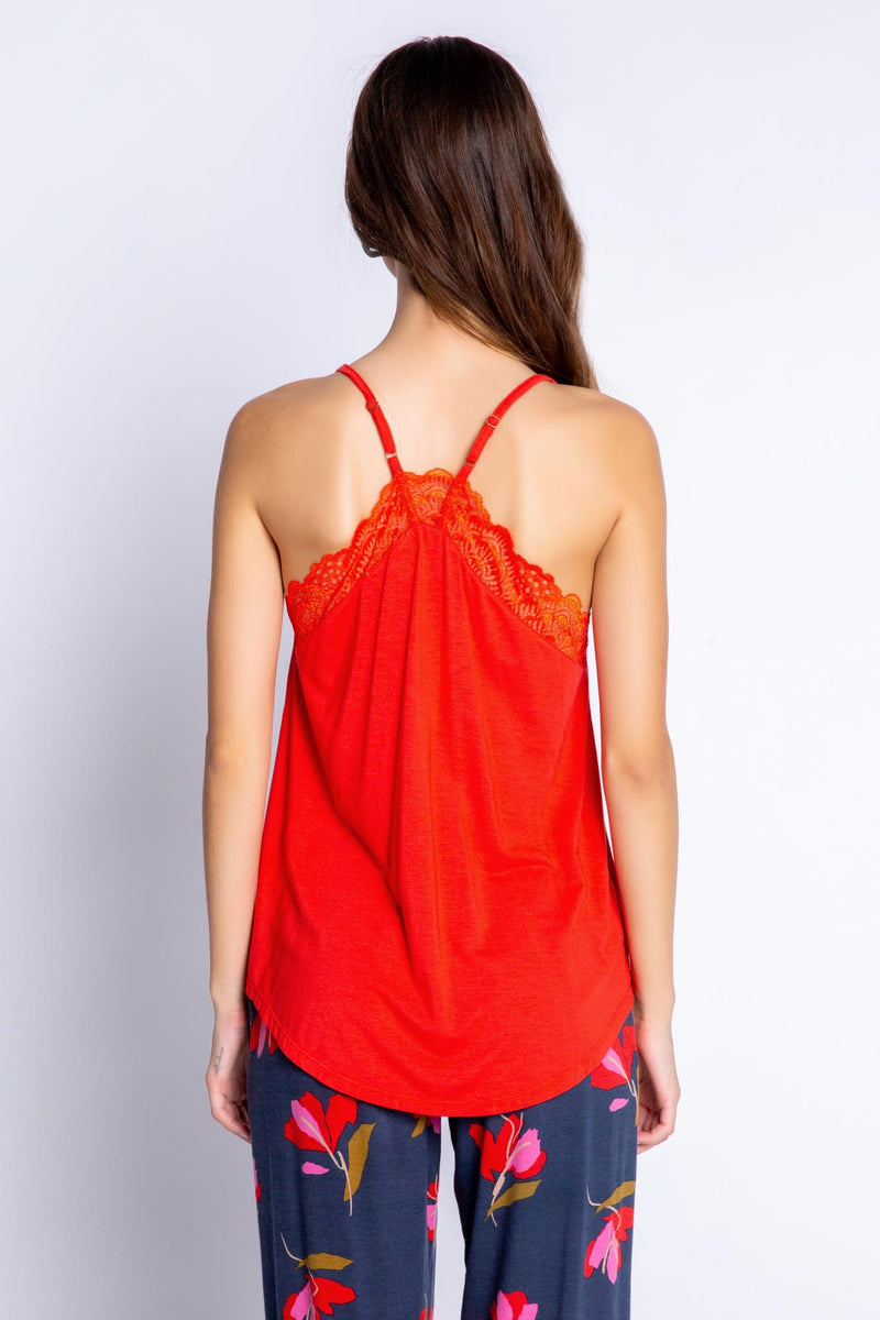 Love Blooms Cami | Red Hot