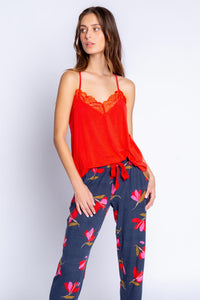 Love Blooms Floral Banded Pant | Navy