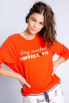 Coffee + Canines Long Sleeve Top | Fire